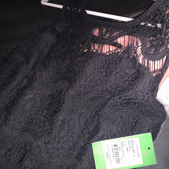 NWT!! Lilly Pulitzer black lace top dress - Picture 4 of 4